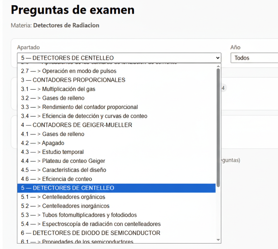 Preguntas por Subapartado